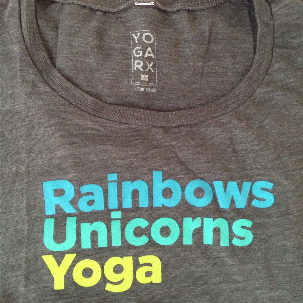 Rainbows • Unicorns • Yoga tee by YOGARX
